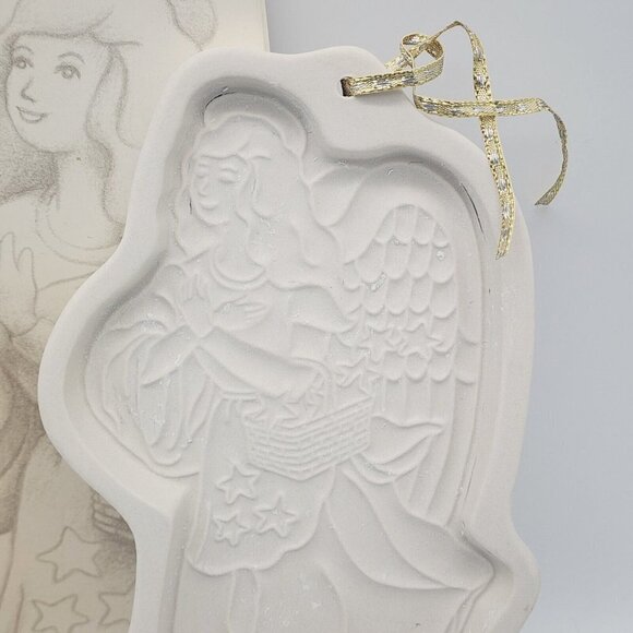 Longaberger Pottery Candy Cookie Mold HOPE Angel Series Crafts 9 in Retired - Picture 2 of 7
